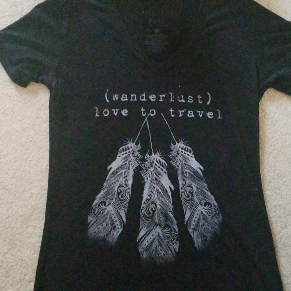 Black Print T-shirt